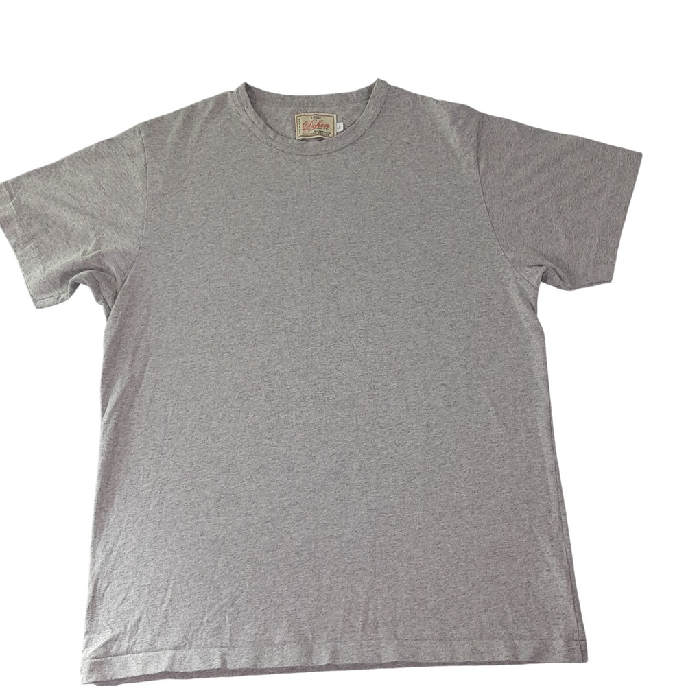 Dehen 1920 Mens Heather Grey Cotton Blend Short Sleeve T-Shirt Size L USA Made